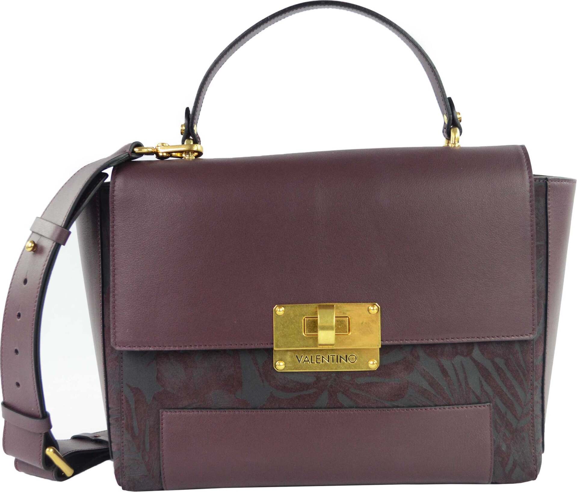 VALENTINO BAGS Boston Damen Handtasche Bordeaux VLBP2UB