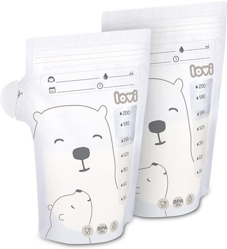 LOVI Buddy Bear sachet pour la conservation du lait maternel 25x200 ml