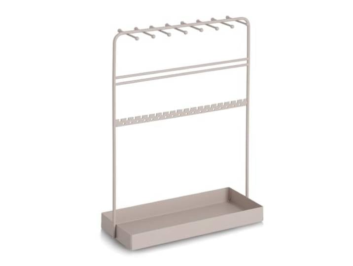 Zeller Schmuck-Organizer, Metall, greige