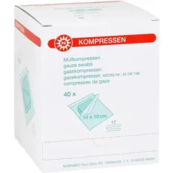 Mullkompressen 10x10 cm steril 12fach