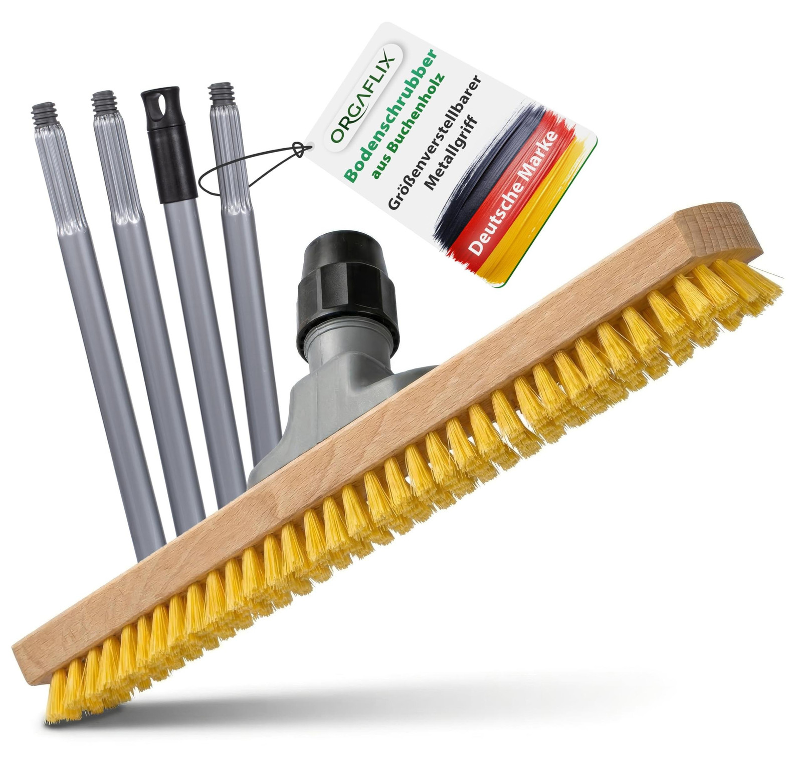 Professionele reinigingsborstel met handvat, 40 cm