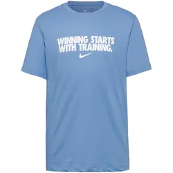 Nike DRI-FIT WINNING Funktionsshirt Herren | Gr. XL | blau - blau