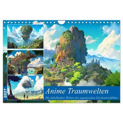 Anime Traumwelten (Wandkalender 2027 DIN A4 quer), CALVENDO Monatskalender