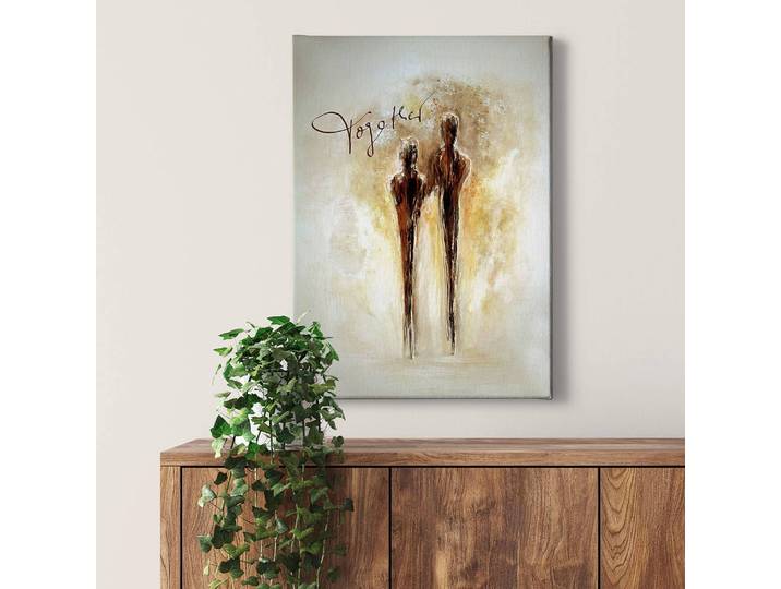 Impression sur toile Together Gold Polyester PVC / Épicéa Doré 50 x 70cm