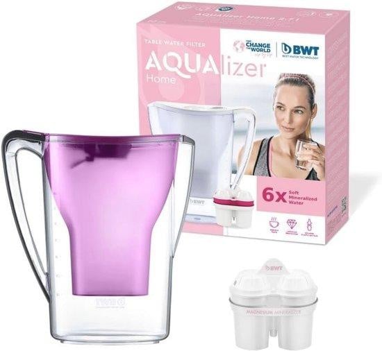 BWT Magnesiumwaterfilter met 6 filters, 2,7 liter, transparant