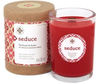 Seeking Balance Seduce-Patchouli & Anise Jar Candle by Root in Red