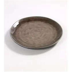 Pure Runde Frühstücks- oder Dessertplatte, Teller, Braun