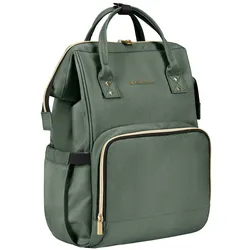 Kikkaboo Wickeltasche Siena, Rucksack, Wickelunterlage, Grifflänge einstellbar tannengrün