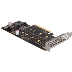 Delock PCI Express x8 Karte zu 2 x intern NVMe M.2 Key M, Storage Controller