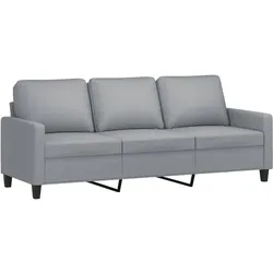 vidaXL 3-Sitzer-Sofa Hellgrau 180 cm Stoff