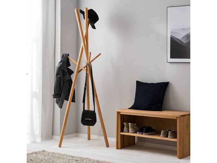 Porte-manteaux 72 x 180 x 72cm Marron/Hêtre