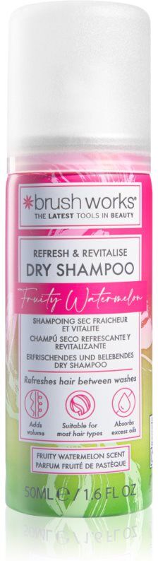 Brushworks Refresh & Revitalise Watermelon Dry Shampoo shampoing sec 50 ml