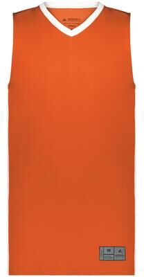 Augusta Sportswear AS6886 Athletic Men's Match-Up Basketball Jersey T-Shirt in Orange/White size 3XL   Polyester 6886