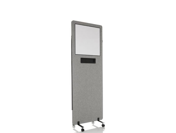 hjh OFFICE Raumteiler Trennwand Flexmiut Wb Sichtschutz, Schallschutz mit Whiteboard, mit Rollen und Gleiter