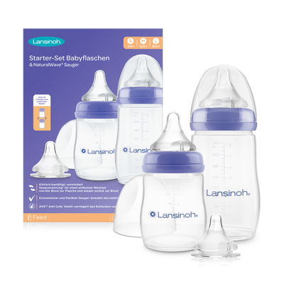 Lansinoh Laboratories Inc. Niederlassung Deutschland LANSINOH NaturalWave Starter-Set Babyfla.&Sauger 1 St 18771620
