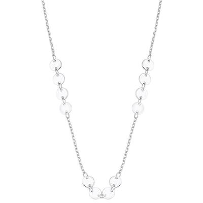 Kette mit Anhänger AMOR "2026263", silber (silberfarben), Halsketten, Damen, Silber 925 (Sterlingsilber), L: 45