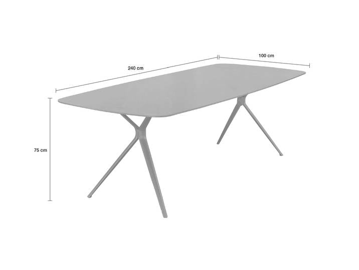 LC Garden »Bari« Gartentisch 200x100cm anthrazit
