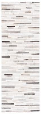 SAFAVIEH Handmade Studio Leather Behiye Natural Hide Leather Rug