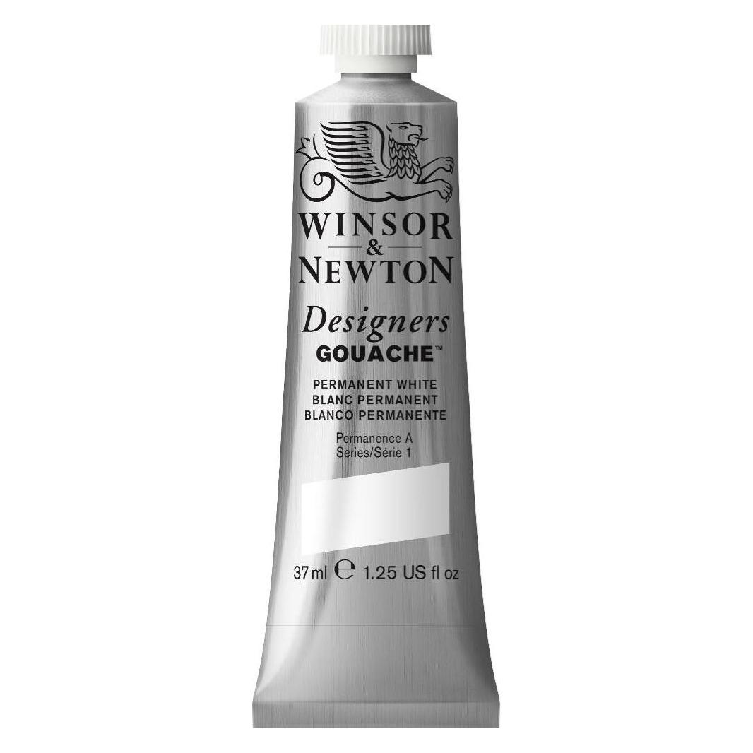 Winsor & Newton Designers Gouache 37ml Permanent White 512 (37 ml) (0614512)