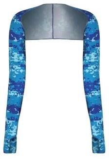 Useful Little Things Premium Cooling Shawl Arm Sleeves With Finger Holes camouflage Blue