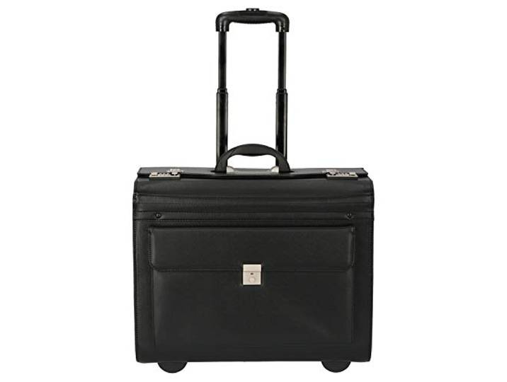 Dermata Pilotenkoffer 2-wielen business trolley 50 cm zwart
