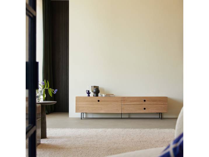 TV-Schrank aus Eichenholz 200 Jeanne - Natur