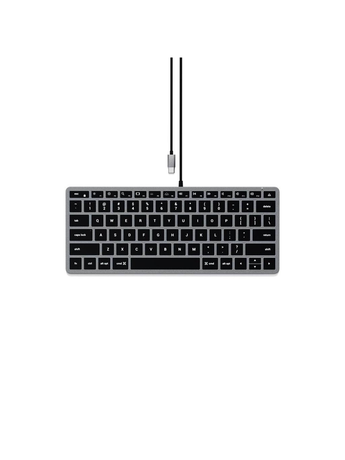 Satechi Slim W1 Backlit (US English Layout) - Tastatur - Englisch (US) - Schwarz