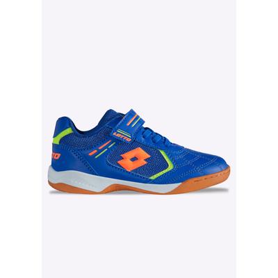 Hallenschuh LOTTO, Mädchen, Gr. 33, orange (blau, fr.orange), Synthetik, Schuhe Hallenschuh, Indoor Sportschuhe - mit nicht abfärbender Sohle