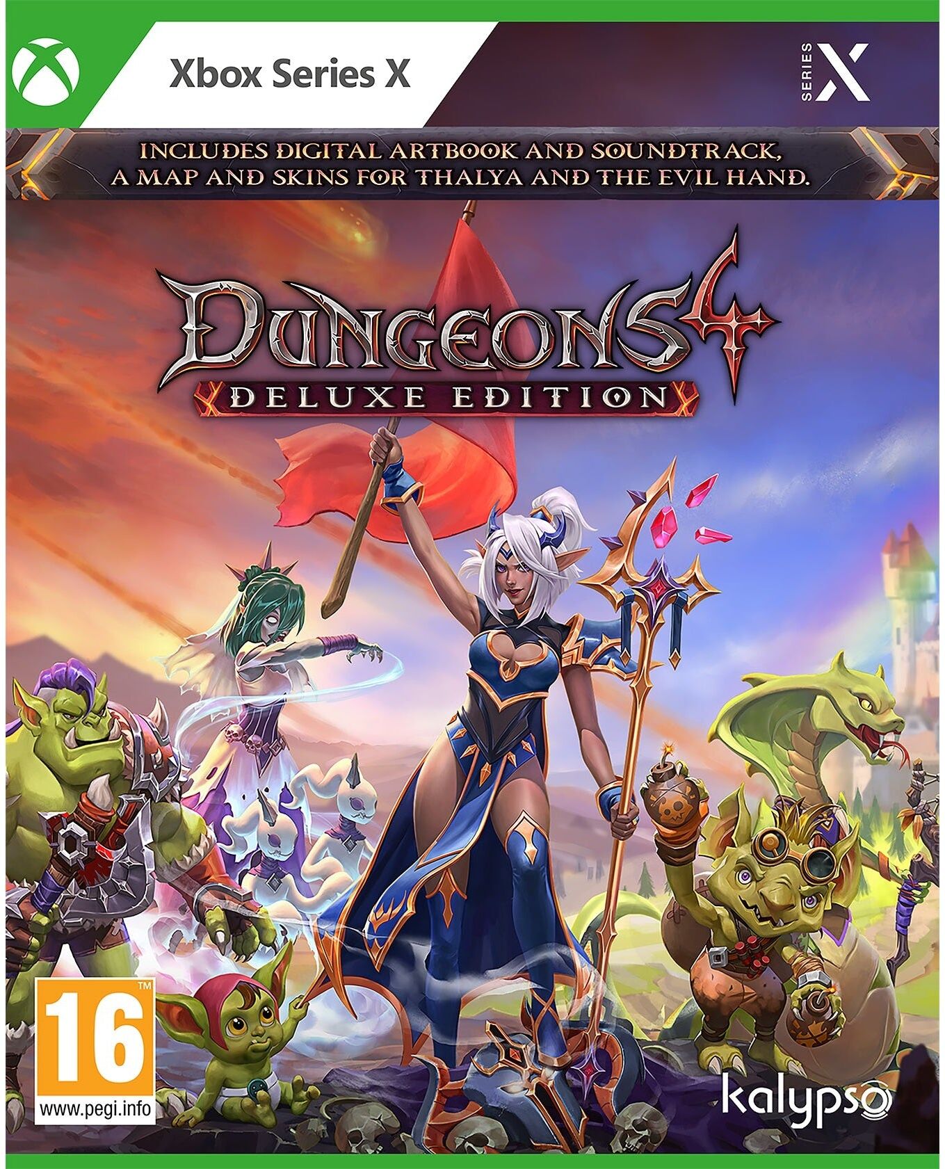 Kalypso Media Dungeons 4 Deluxe Edition for Xbox Series X (Disc) - Xbox Strategy Game