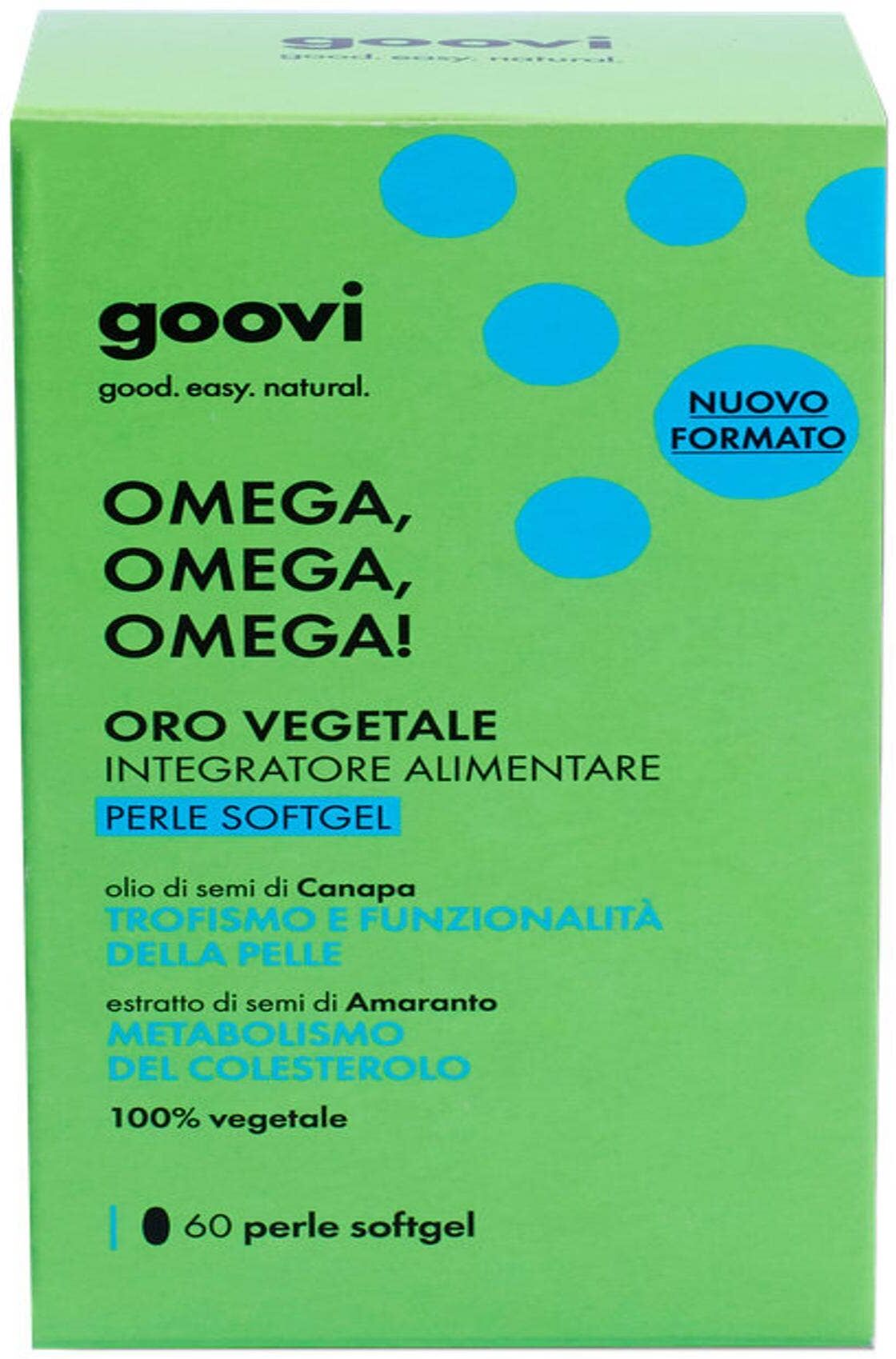 GOOVI Omega  Omega  Omega! - Oro Vegetale 60 Perle Softgels 