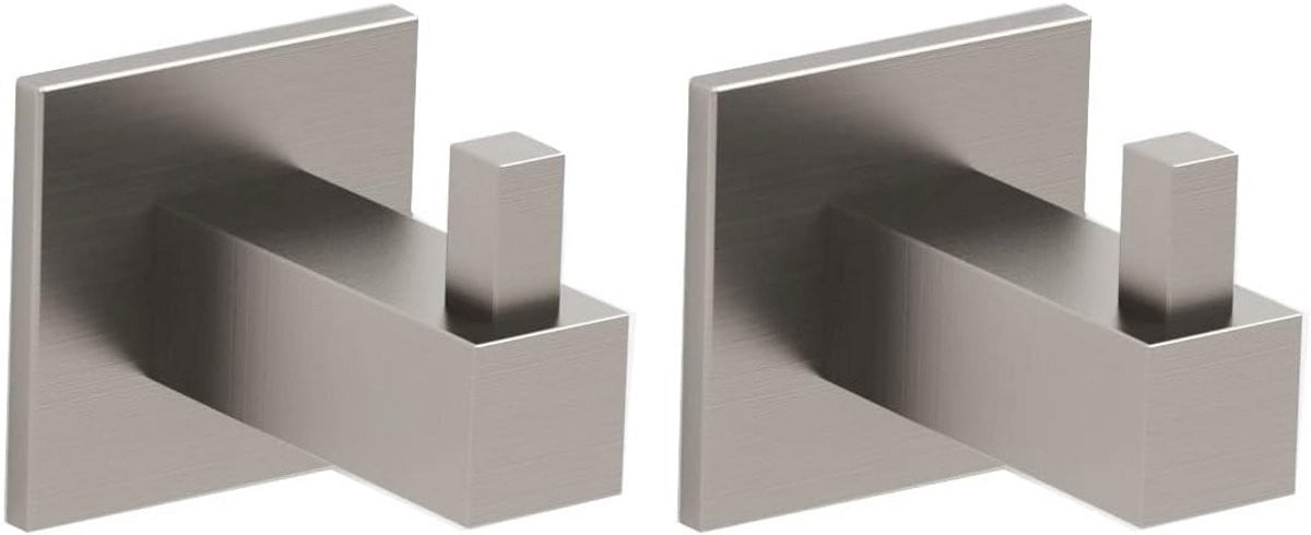 Vierkante Handdoekhaak RVS - Set van 2 - Matstaal