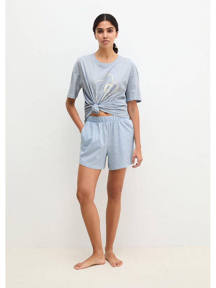 Marc O´Polo Bodywear Pyjama-Shorts in Hellblau - S