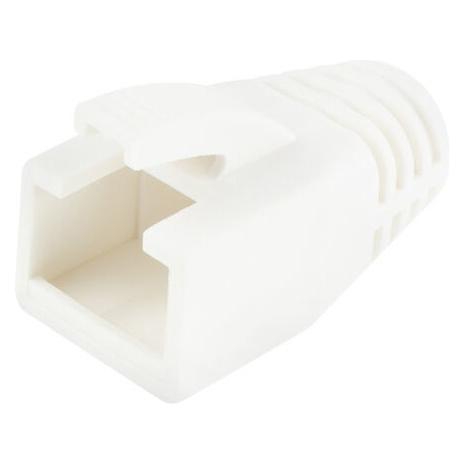 ACT RJ45 white boot for 8.0 mm cable. Colour: White Cable boot rj45 8.0mm white (FA2015)