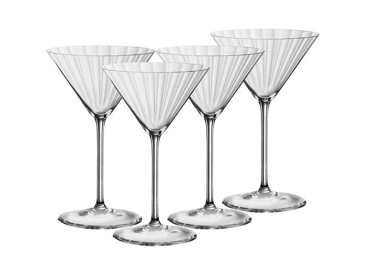 Martiniglas SPIEGELAU Martinigläser Lifestyle 220 ml 4er Set transparent , bunt (transparent), Glas, Trinkgefäße, Martiniglas