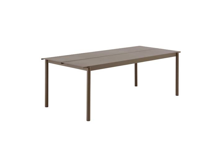Muuto Linear Steel Tisch Taupe, 220x90 cm