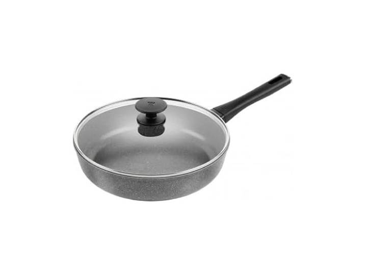 ZWILLING Terreno Plus Ceramic Schmorpfanne, 28 cm rund Aluminium Titanverstärkte keramische Antihaftbeschichtung