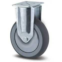 Armaturenrad TENTE, grau, 125 mm, mit Abdeckung