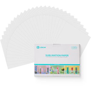 LOKLiK Transferfolie 7004309, Sublimationspapier , für Textilien & Keramik, A4, 140 Stück