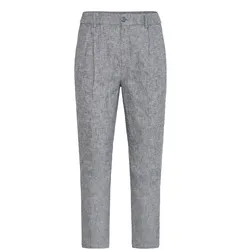 Leinenhose CASUAL FRIDAY "Leinenhose CFMarc", Herren, Gr. 31/32, Länge 32, blau (schwarz navy melange), Obermaterial: 55% Leinen LI. 45% Baumwolle CO., Hosen