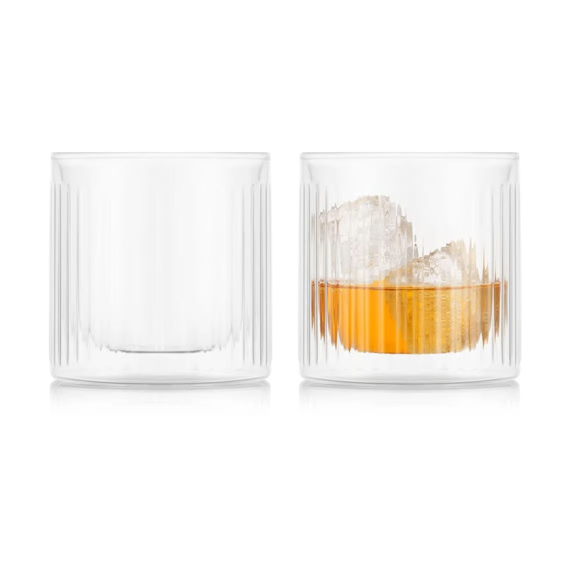 Bodum Douro Bar dubbelwandig whiskey glas 30 cl 2-pack Helder