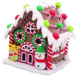 Deko Lebkuchenhaus 14cm Variante 2