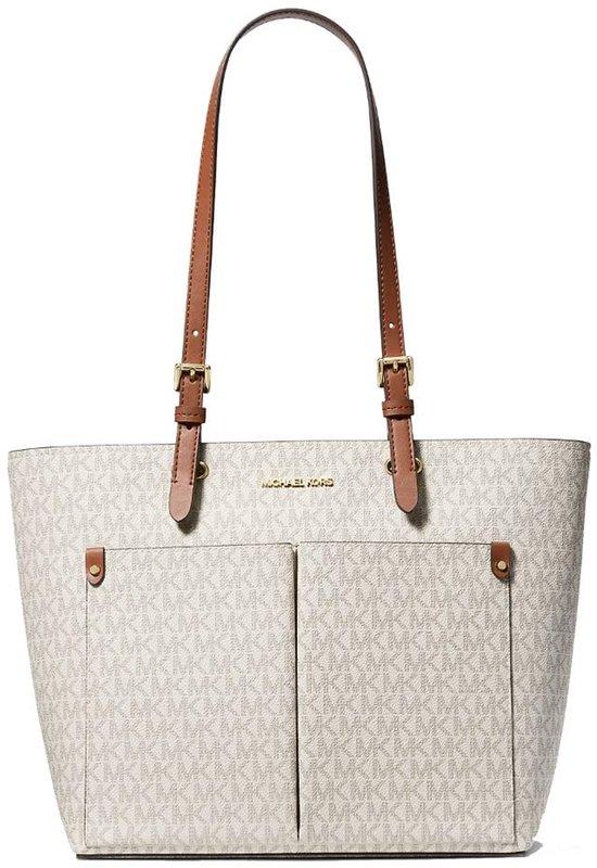 Vanille-Tasche in mittlerer Größe mit zwei Taschen