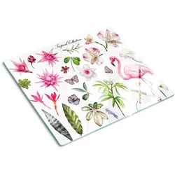 GLASPLATTE 60x52 cm Tropische Kollektion