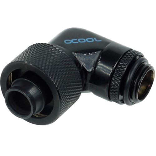 Alphacool HF 16/10 Anschraubtülle 90° drehbar G1/4 - Deep Black