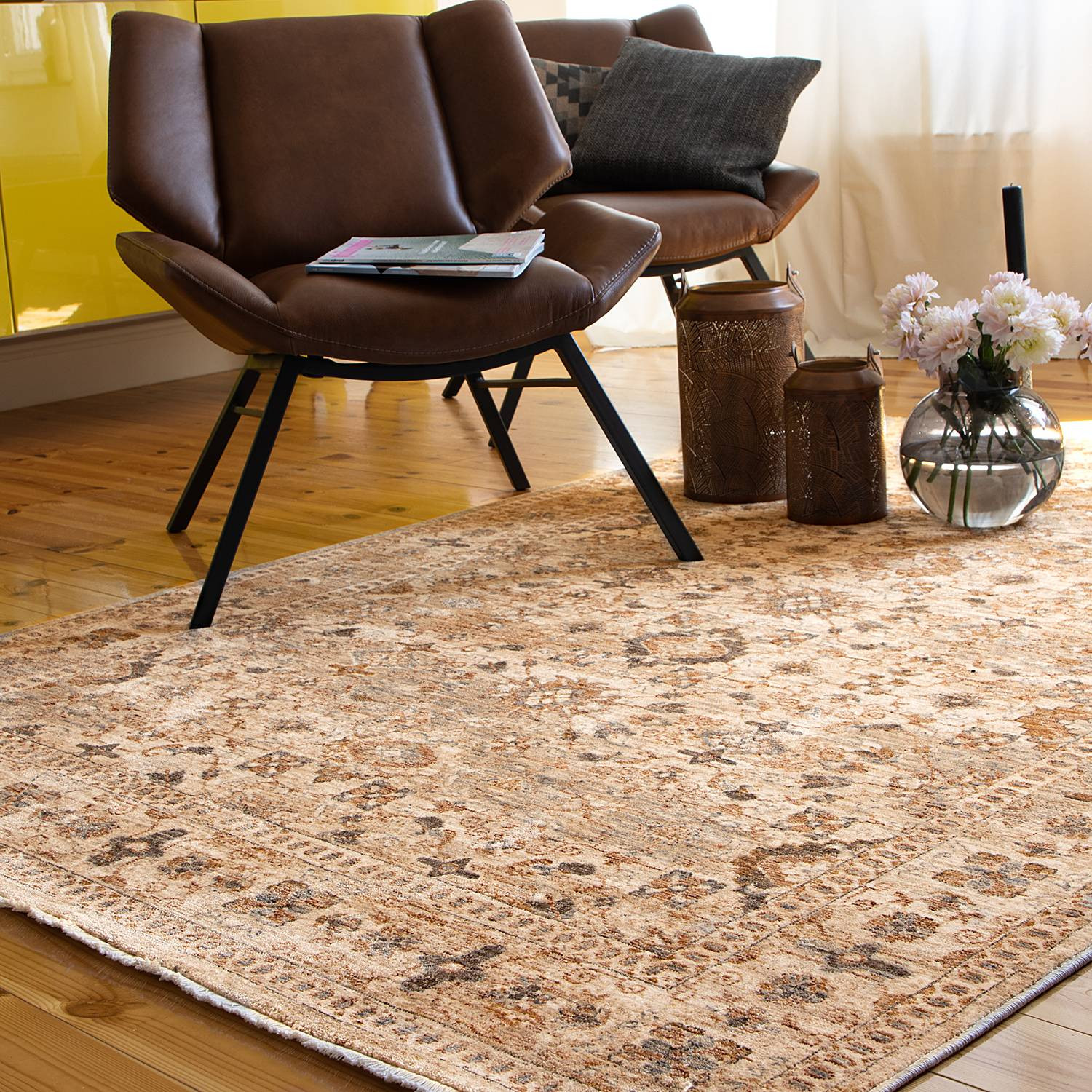 MY Obsession Vloerkleed My Laos 465 Modern Etno Beige B: 80 cm, L: 150 cm