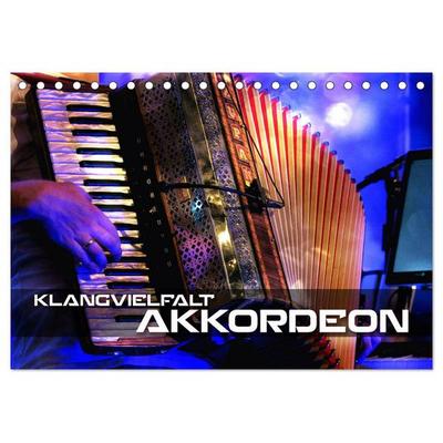 Klangvielfalt Akkordeon (Tischkalender 2026 DIN A5 quer), CALVENDO Monatskalender