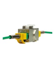 LogiLink Keystone Slim Kupplung/Verbinder RJ45 Cat.6A voll geschirmt mit Einrastung Ethernet Power over 24-Port (NK4017)
