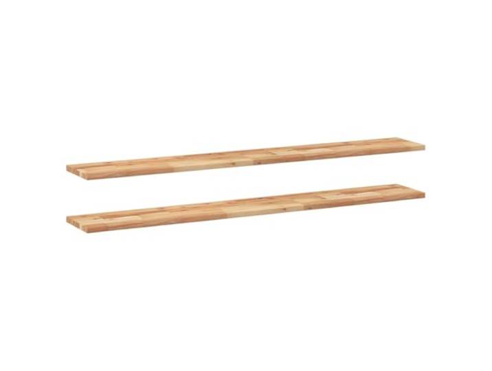 Mhdvray 2er Set Schweberegale 160x20x2cm Akazie Massivholz Wandboard Geöltes Wandregal Set für Wohnzimmer und Schlafzimmer zur stilvollen Präsentation persönlicher Dekoration.