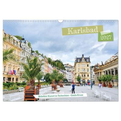 Karlsbad - Beliebter Kurort in Tschechien (Wandkalender 2027 DIN A3 quer), CALVENDO Monatskalender