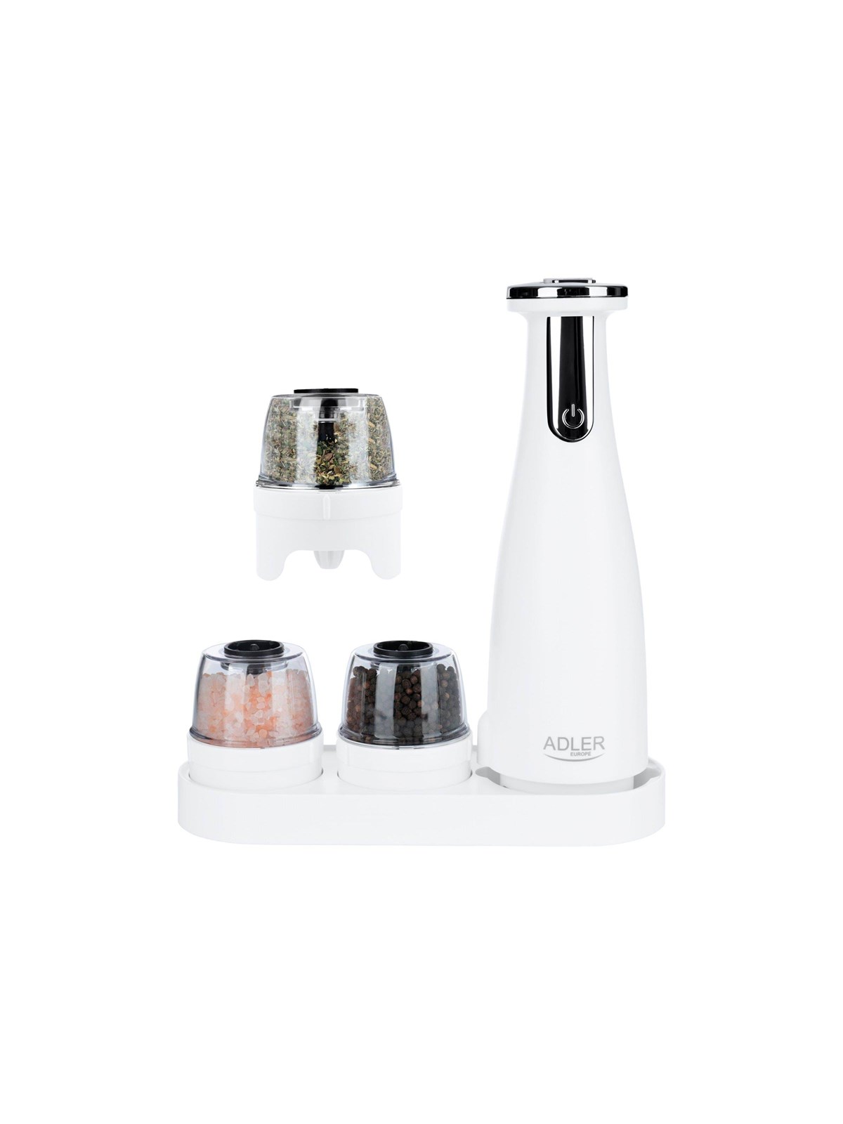 Adler AD 4449w - pepper & salt grinder - matte white